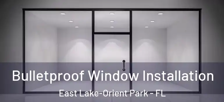 Bulletproof Window Installation East Lake-Orient Park - FL