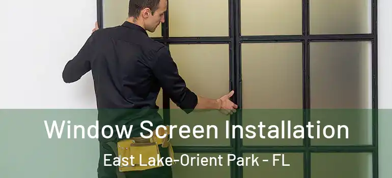 Window Screen Installation East Lake-Orient Park - FL